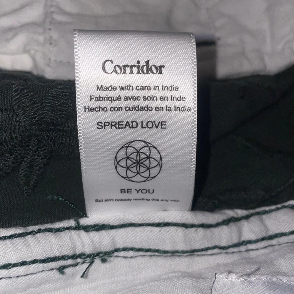 Corridor 36 flower textured pants